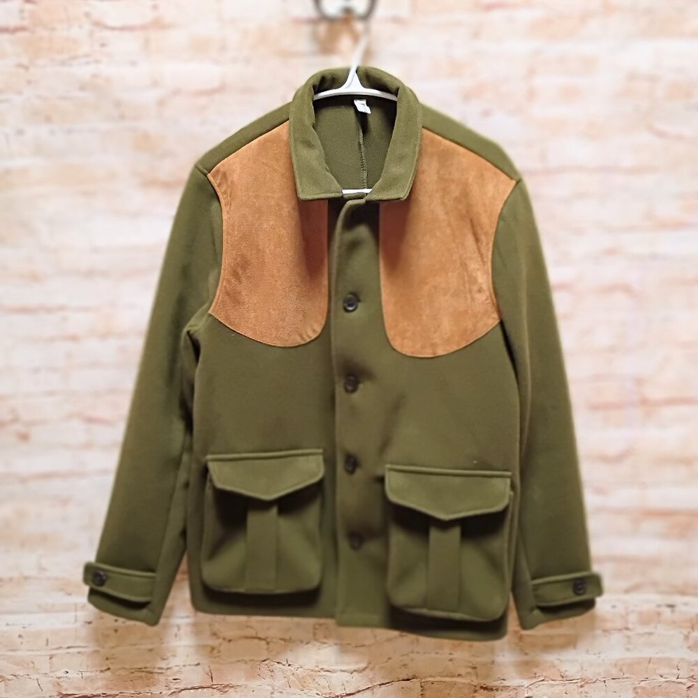 OC OrderPlus Men's Green/Tan Short Coat Size L